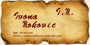 Ivona Moković vizit kartica